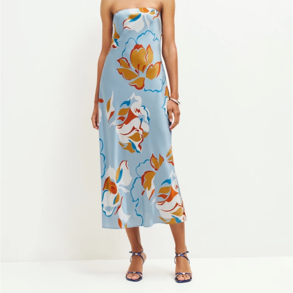 Reformation Joana Silk Dress Hyperion